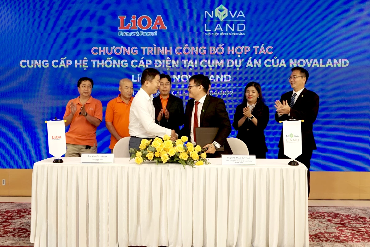 Chương trình công bố hợp tác cung cấp hệ thống cáp điện tại các cụm dự án của Novaland