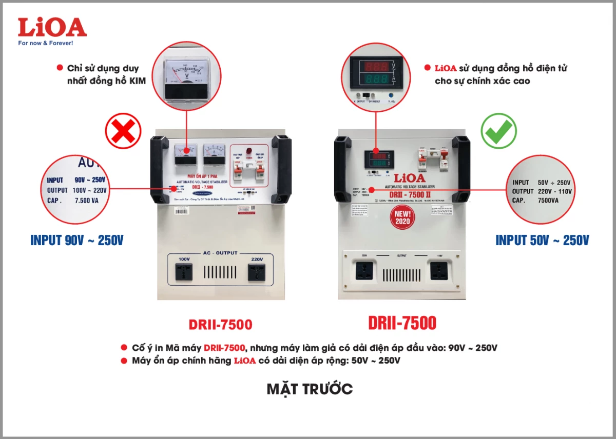 Phân biệt ổn áo LiOA – Hàng thật và hàng giả